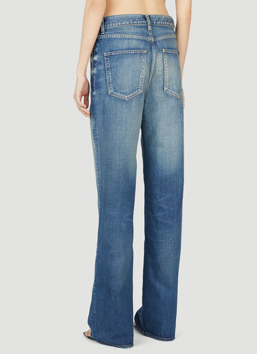 Saint Laurent Low Rise Jeans Blue sla0251021