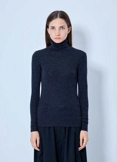 LN-CC® - RÓHE: Fine Merino Turtleneck - Dark Grey RÓHE Fine Merino Turtleneck Dark Grey roe0265010