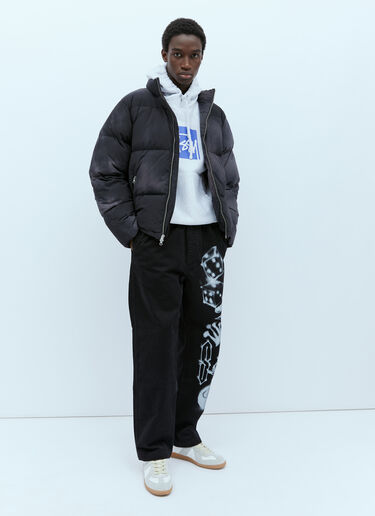Stüssy Recycled Nylon Down Puffer Jacket Black sts0151002