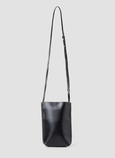 GANNI Banner Small Recycled Shoulder Bag Black gan0246118