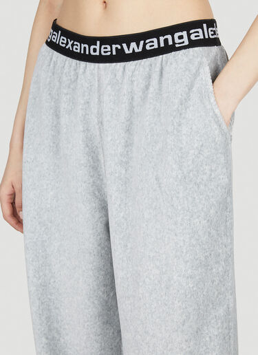 Alexander Wang 로고 트랙 팬츠 그레이 awg0251019