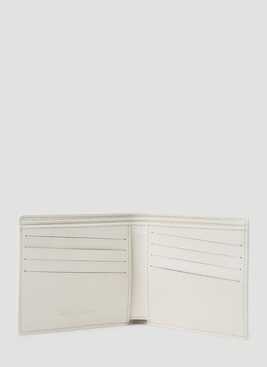 Maison Margiela Signature Stich Bi Fold Wallet White mla0151039