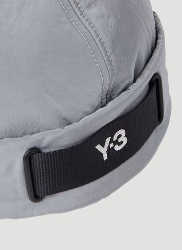 Y-3 Logo Embroidery Beanie Hat Grey yyy0152060