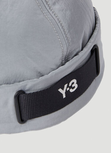 Y-3 徽标刺绣无檐便帽 灰色 yyy0152060