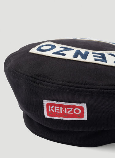 Kenzo 徽标贴饰贝雷帽 黑色 knz0352002