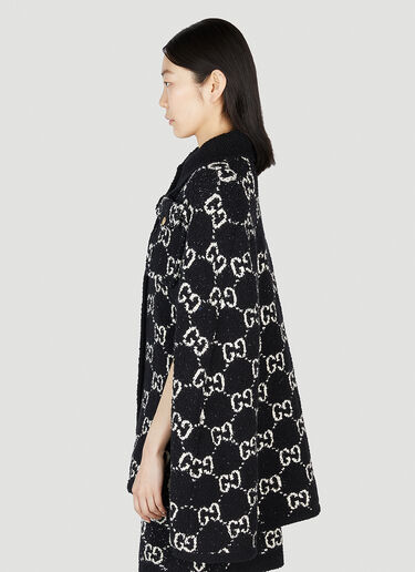 Gucci GG Jacquard Cape Jacket Black guc0251217