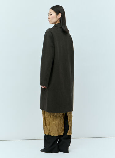 Acne Studios Single-Breasted Wool Coat Grey acn0255008