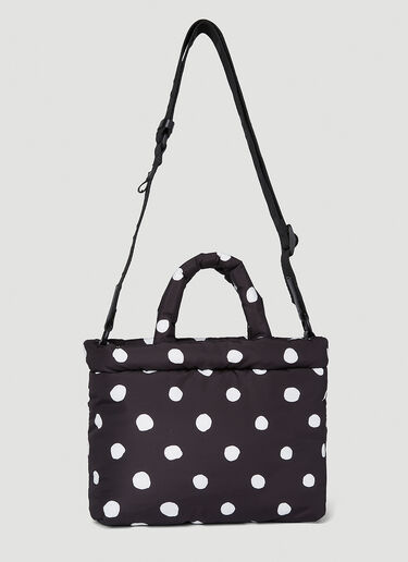 Marni Logo Patch Tote Bag Black mni0254011