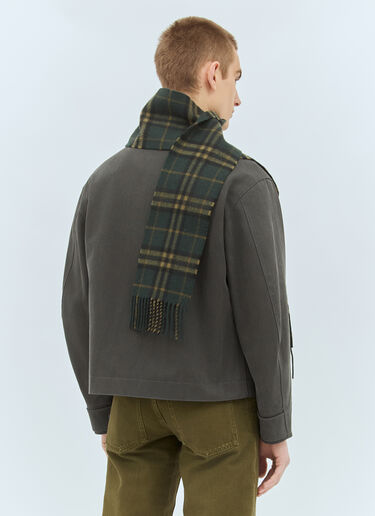 Burberry Narrow Check Cashmere Scarf Grey bur0158016