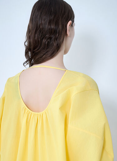 La Robe Paysan Midi Dress Jacquemus La Robe Paysan Midi Dress Yellow jac0264010