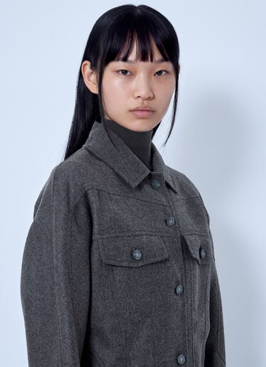 LN-CC® - Max Mara: Wool Twill Jacket - Grey Max Mara Wool Twill Jacket Grey max0266223