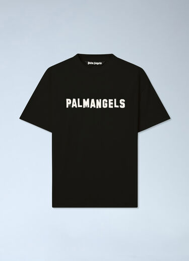 LN-CC® - Palm Angels: Palm Hills Regular T-Shirt - Black Palm Angels Palm Hills Regular T-Shirt Black pma0166107