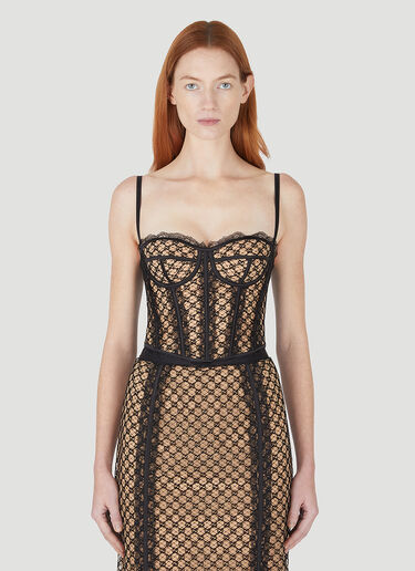 Gucci GG Tulle Corset Black guc0247030