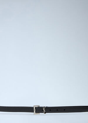 Saint Laurent Cassandre Thin Belt Black sla0154061