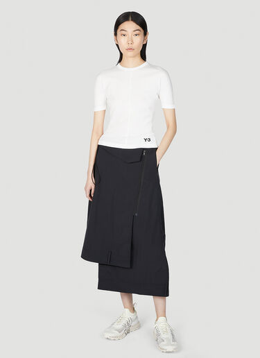 Y-3 Wrap Front Skirt Black yyy0252007