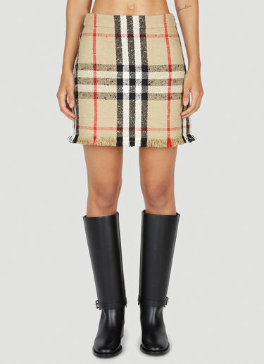 Burberry 체크 부클레 미니 스커트 베이지 bur0253024
