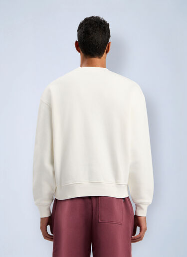 Palm Angels Neck Logo Reg Crew Sweatshirt White pma0162050