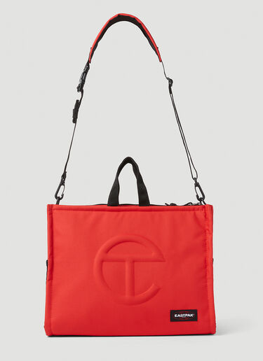 Eastpak x Telfar 쇼퍼 컨버터블 미디엄 토트백 레드 est0353007