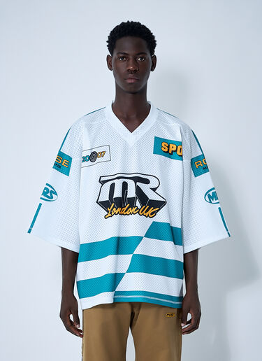 로고 모티프 풋볼 셔츠 Martine Rose 로고 모티프 풋볼 셔츠 화이트 mtr0159005