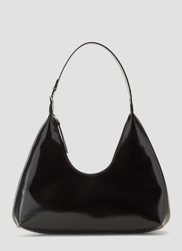 BY FAR Amber Black Semi Patent Leather Black byf0240014