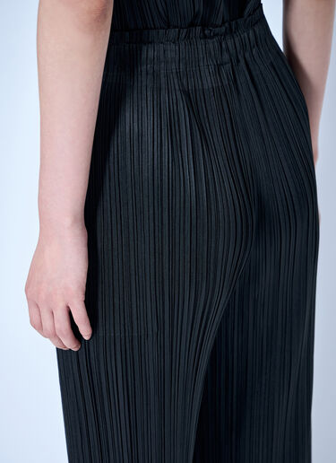 Pleats Please Issey Miyake Pleated Wrap Skirt Black plp0264012