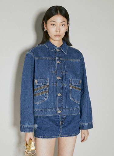 Vivienne Westwood スプレー・オーブマリーン・デニムジャケット。 ブルー vvw0253009