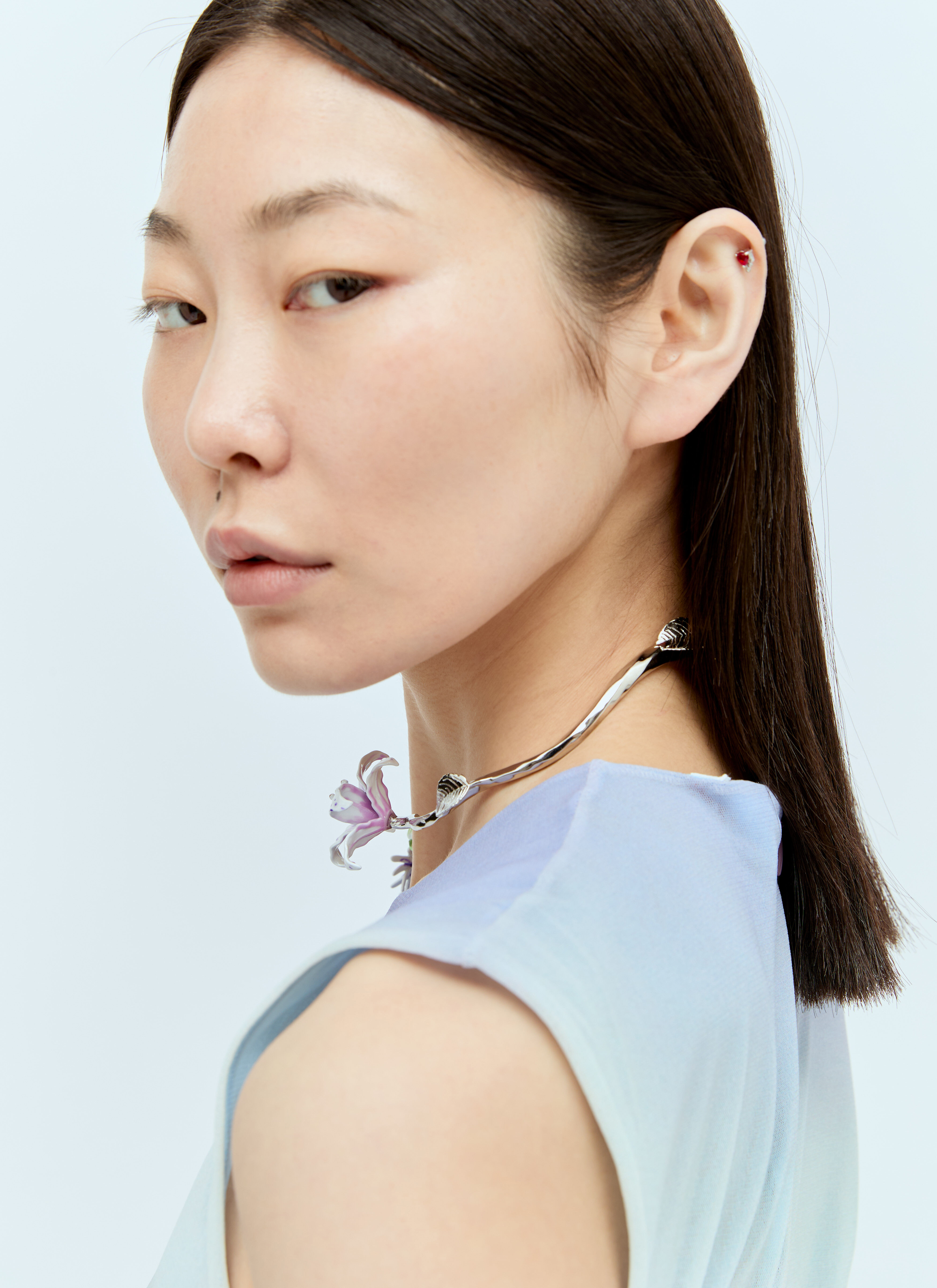 Acne Studios Flower Choker en Silver pour femme | LN-CC®