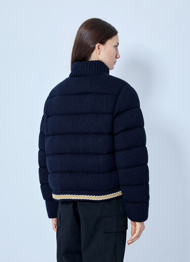 LN-CC® - Moncler: Padded High-Neck Jacket - Navy Moncler Padded High-Neck Jacket Navy mon0265104