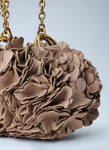 Chloé Floral Appliqué Chain Bag Beige chl0264045