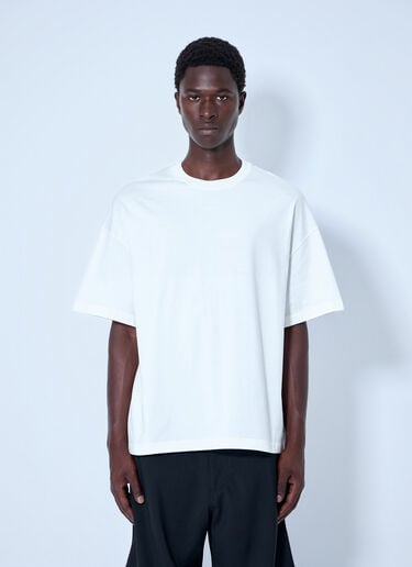 LN-CC® - Jil Sander: Cotton Jersey Crewneck T-Shirt - White Jil Sander Cotton Jersey Crewneck T-Shirt White jil0165005