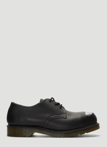 Raf Simons X Dr. Martens Exposed Steel Toe Shoes Black raf0138025