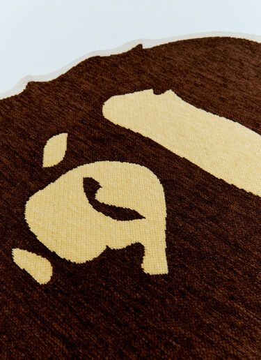 A BATHING APE® 猿人头毯子 棕色 aba0154029