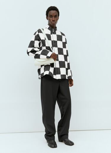 Jil Sander 印花束腰短夹克 黑色 jil0154001