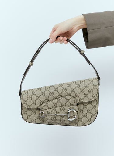 Gucci Horsebit 1955 Small Shoulder Bag Grey guc0255147