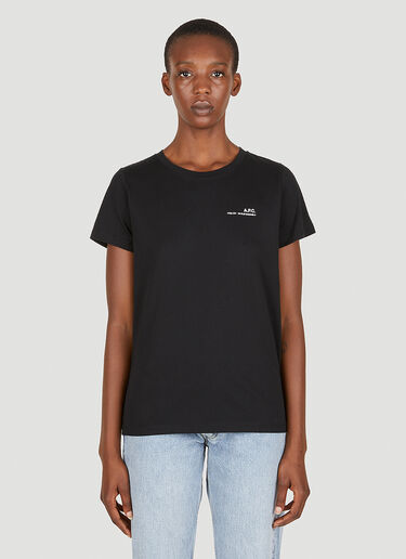 A.P.C. Item Logo T-Shirt Black apc0250016