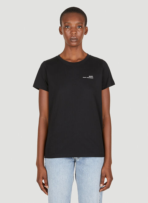 A.P.C. Item Logo T-Shirt Brown apc0254006