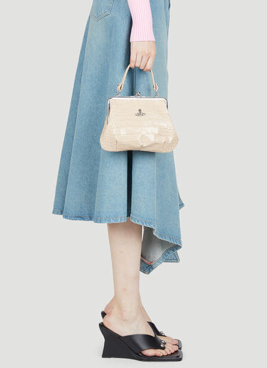 Vivienne Westwood Granny Frame Leather Handbag Cream vvw0253037