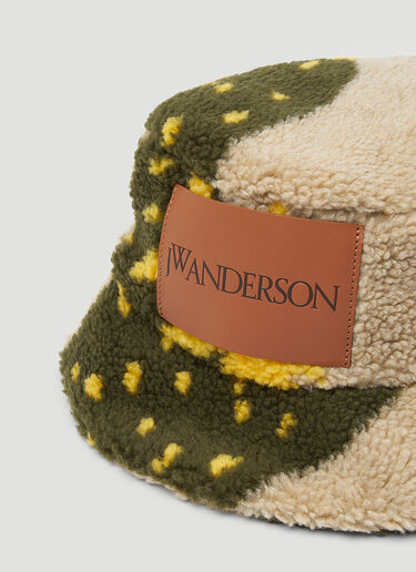 JW Anderson Strawberry Fleece Bucket Hat Beige jwa0147028