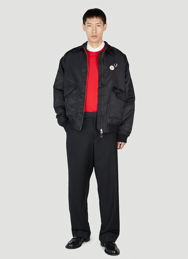 Raf Simons x Fred Perry Printed Flight Jacket Black rsf0152002