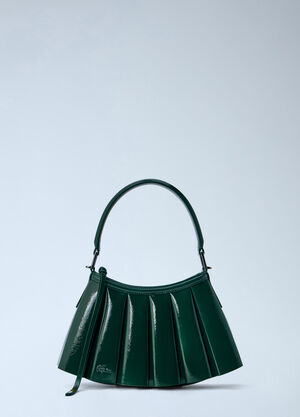 Lacoste Runway Small Patent Leather Lenglen Purse Green lac0266005