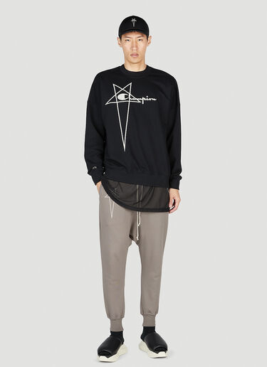 Logo Sweatshirt Rick Owens x Champion Logo Sweatshirt Black roc0153002