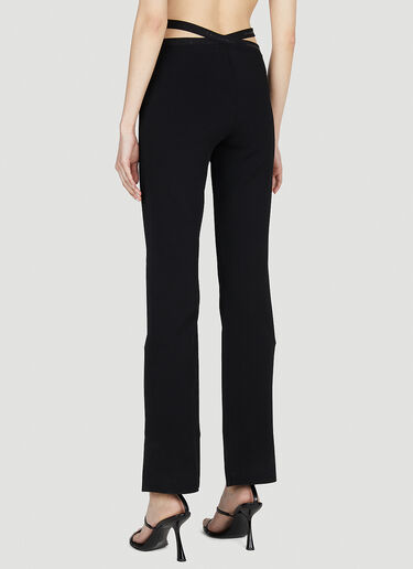 Alexander Wang Criss Cross Logo Pants Black awg0251026