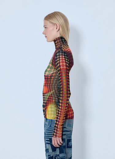 Jean Paul Gaultier Re-Edition The Brown Dots Mesh Top Brown jpg0264013