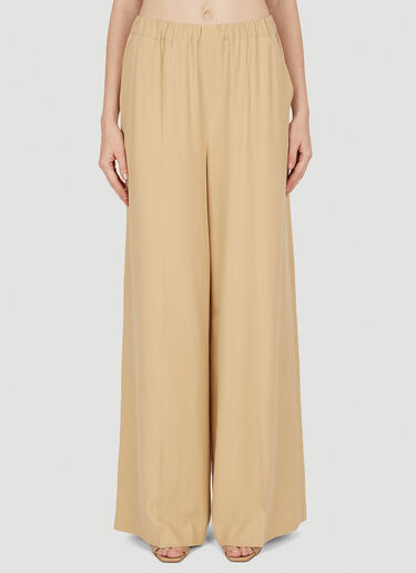 Max Mara Gara Wide Leg Pants Beige max0252012