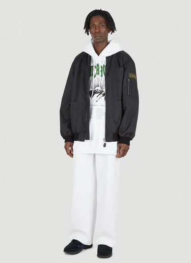 Grimcrawler Hooded Sweatshirt Raf Simons Grimcrawler Hooded Sweatshirt White raf0148003