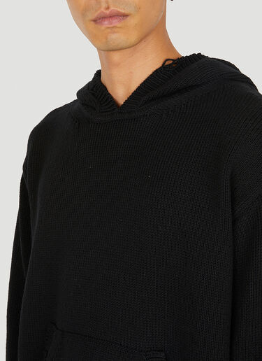 Saint Laurent 仿旧连帽运动衫 黑 sla0149014