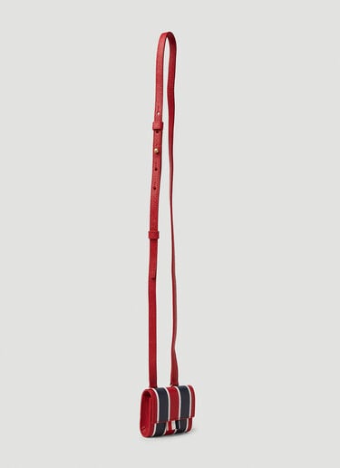 Signature Stripes AirPod Case Thom Browne Signature Stripes AirPod Case Red thb0250006