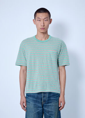 Visvim Jumbo Border Tee Green vis0166007