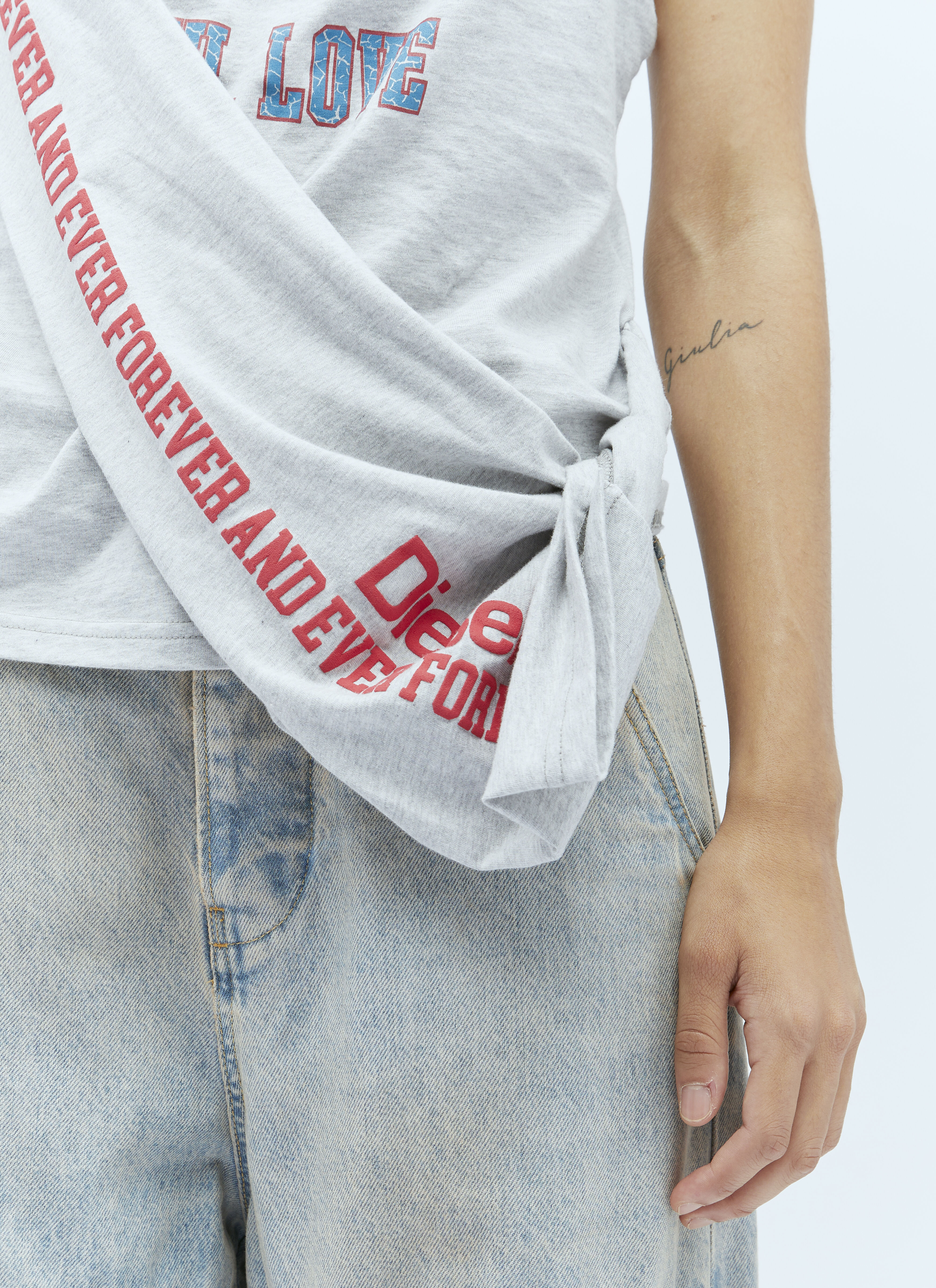 Diesel T-Zelie Tank Top in Grey für Damen | LN-CC®