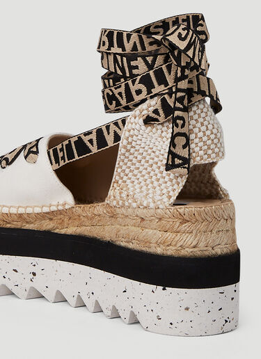 Stella McCartney Gaia Platform Espadrilles Beige stm0251021